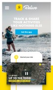 How relive.cc looks like on a mobile device such as an iPhone.