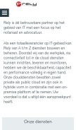How rely.nl looks like on a mobile device such as an iPhone.