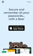 How remembear.com looks like on a mobile device such as an iPhone.