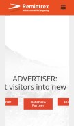 How remintrex.com looks like on a mobile device such as an iPhone.