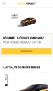 How renault.com looks like on a mobile device such as an iPhone.