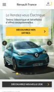 How renault.fr looks like on a mobile device such as an iPhone.
