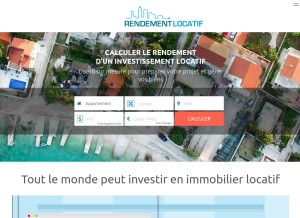 How rendementlocatif.com looks like on a tablet such as an iPad.