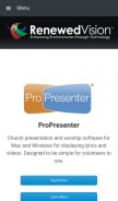 How renewedvision.com looks like on a mobile device such as an iPhone.