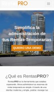 How rentaspro.com looks like on a mobile device such as an iPhone.