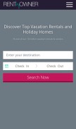 How rentbyowner.com looks like on a mobile device such as an iPhone.