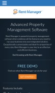 How rentmanager.com looks like on a mobile device such as an iPhone.