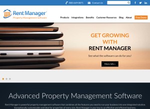 How rentmanager.com looks like on a tablet such as an iPad.