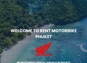 How rentmotorbikephuket.com looks like on a tablet such as an iPad.
