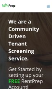 How rentprep.com looks like on a mobile device such as an iPhone.