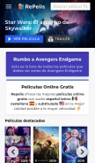 How repelisgo.com looks like on a mobile device such as an iPhone.