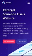 How repixel.co looks like on a mobile device such as an iPhone.