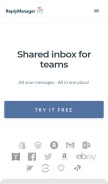 How replymanager.com looks like on a mobile device such as an iPhone.
