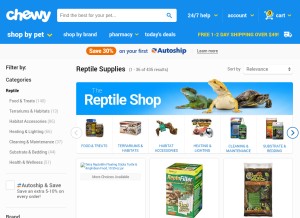 How reptilechannel.com looks like on a tablet such as an iPad.
