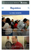 How republica.gt looks like on a mobile device such as an iPhone.