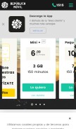 How republicamovil.es looks like on a mobile device such as an iPhone.