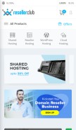 How resellerclub.com looks like on a mobile device such as an iPhone.