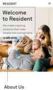 How residenthome.com looks like on a mobile device such as an iPhone.