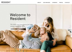 How residenthome.com looks like on a tablet such as an iPad.