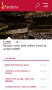 How resmusica.com looks like on a mobile device such as an iPhone.