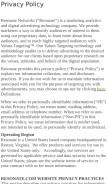 How reson8.com looks like on a mobile device such as an iPhone.