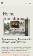 How resourcefurniture.com looks like on a mobile device such as an iPhone.