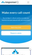 How responseiq.com looks like on a mobile device such as an iPhone.