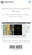 How responsiveads.com looks like on a mobile device such as an iPhone.