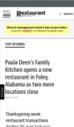 How restaurant-hospitality.com looks like on a mobile device such as an iPhone.
