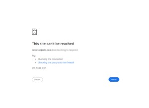 How resultobjects.com looks like on a tablet such as an iPad.