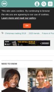 How retail-week.com looks like on a mobile device such as an iPhone.