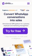How retailcrm.pro looks like on a mobile device such as an iPhone.