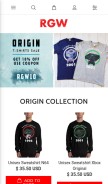 How retrogamingwear.com looks like on a mobile device such as an iPhone.