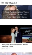 How revelist.com looks like on a mobile device such as an iPhone.