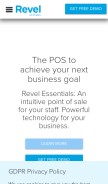 How revelup.com looks like on a mobile device such as an iPhone.