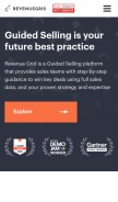 How revenuegrid.com looks like on a mobile device such as an iPhone.