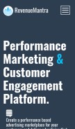 How revenuemantra.com looks like on a mobile device such as an iPhone.