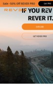 How rever.co looks like on a mobile device such as an iPhone.