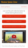 How reviewgamezone.com looks like on a mobile device such as an iPhone.