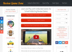 How reviewgamezone.com looks like on a tablet such as an iPad.