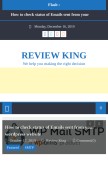How reviewking.xyz looks like on a mobile device such as an iPhone.