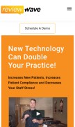 How reviewwave.com looks like on a mobile device such as an iPhone.