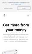 How revolut.com looks like on a mobile device such as an iPhone.