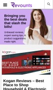 How revounts.com.au looks like on a mobile device such as an iPhone.