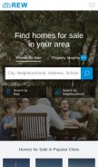 How rew.ca looks like on a mobile device such as an iPhone.