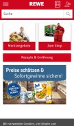 How rewe.de looks like on a mobile device such as an iPhone.