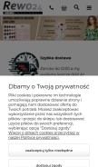 How rewo24.pl looks like on a mobile device such as an iPhone.