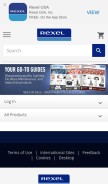 How rexelusa.com looks like on a mobile device such as an iPhone.