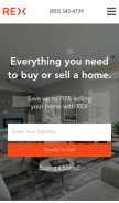 How rexhomes.com looks like on a mobile device such as an iPhone.