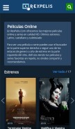 How rexpelis.com looks like on a mobile device such as an iPhone.
